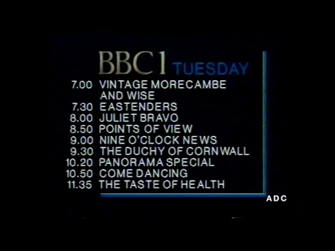 BBC1 19th August 1986