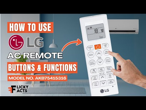 How to Use: LG AC Remote Buttons & Functions | Model No. AKB75415316 | Heat Pump Remote Guide