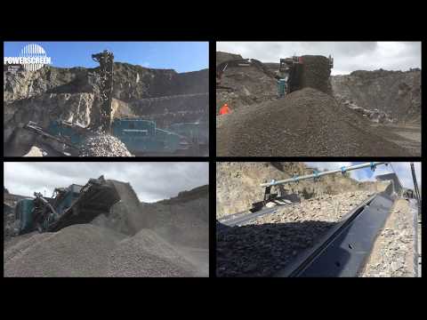 Trakpactor 550SR Impact Crusher | Blasted Limestone