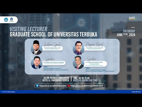 Visiting Lecturer Graduate School of Universitas Terbuka