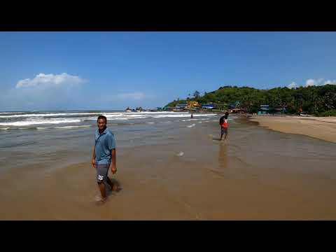 Arambol beach in monsoon.