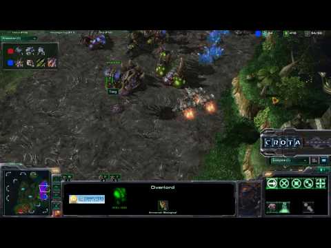 StarCraft 2 - SC186 Crota vs Tang on TvZ on Lost Temple Part 1
