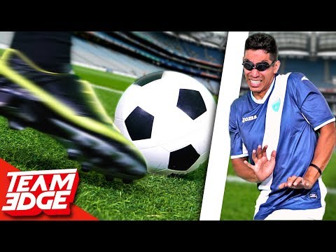 Painful Blindfolded Soccer Dodgeball!! Video