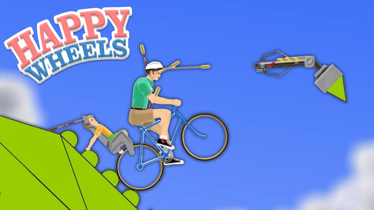 頭に矢が刺さってもゴールを目指すゲームがヤバすぎたwww【ハッピーホイールズ / Happy Wheels】