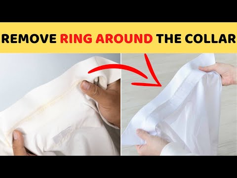 How to Remove Ring Around the Collar on a White Shirt with Vinegar | Collar Stain removal