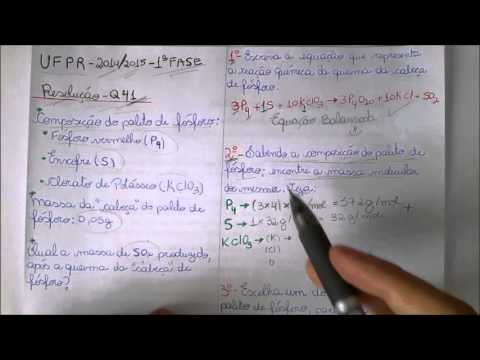 Questão 41 - UFPR 2014/2015 - Química