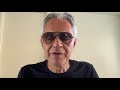 Andrea Bocelli, video messaggio