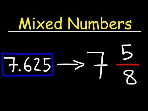 Decimals to Mixed Numbers