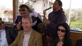 Ukip leader Nigel Farage visits Bulgaria