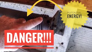 Removing an Old Garage Door and Spring | How To | MY DIY