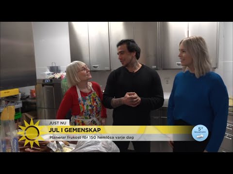 Volontärerna gör frukost till 150 hemlösa om dagen - Nyhetsmorgon (TV4)