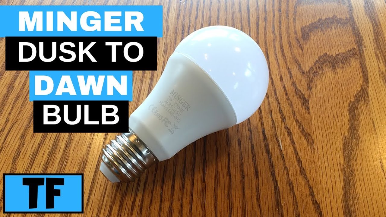 Minger 7w LED Bulb Dusk To Dawn Sensor Light Bulb Review