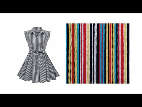 HOW TO CUT FLARE WITH STRIPED FABRIC LIKE A PRO (PART 1)