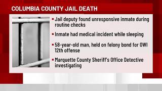Officials investigating inmate death in Columbia County Jail