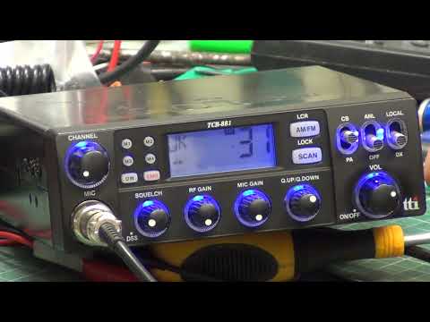 TTI TCB881 CE MultiNorm CB radio - On The air test