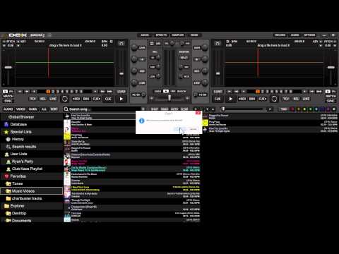 PCDJ DEX 3 DJ Software - Using the Sidelist And Automix-Shuffle