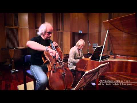 Beethoven SONATA opus 5 no 2 fortepiano and cello