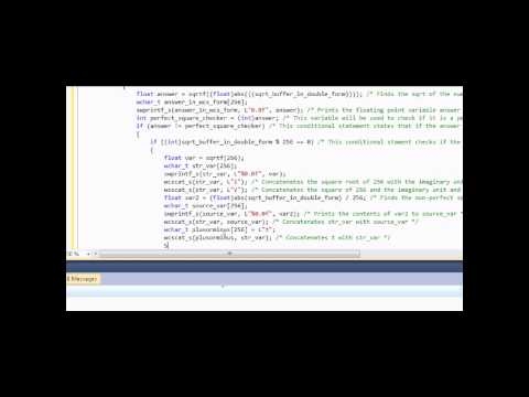 Visual C++ 2010 Win32 GUI Tutorial: Imaginary Numbers Calculator (Part 4)