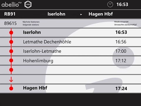 [ABR] Ansagen RB91 Iserlohn - Hagen Hbf