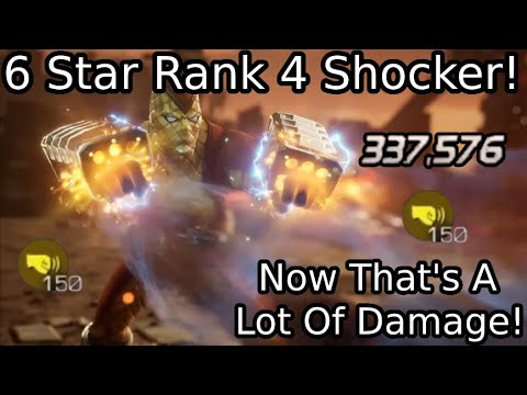 6 Star Rank 4 Shocker Is So Strong! Works Great In A Certain Node! | Marvel Contest Of Champions