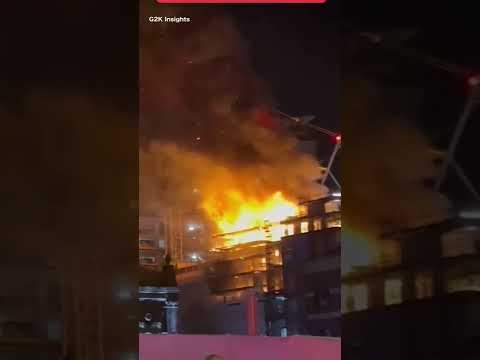 Leeds city centre inferno