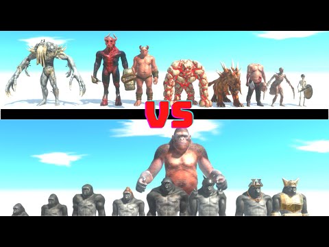 1V1 - INFERNALS VS PRIMATES - TOURNAMENT - ANIMAL REVOLT BATTLE SIMULATOR