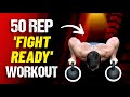 50 Rep Kettlebell Fighter Workout [PERFECT For MMA or Boxing] | Coach MANdler
