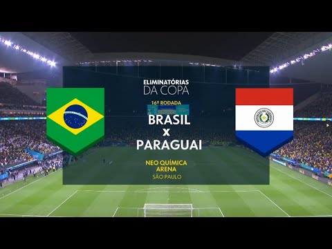 INICIO DA TRANSMISSÃO DO JOGO ENTRE BRASIL X PARAGUAI|ELIMINATORIAS DA COPA 26|GLOBO FHD