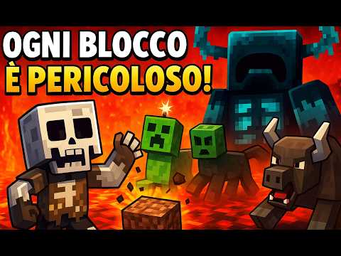 Minecraft ma ogni blocco è MORTALE! 🧨 *PESSIMA IDEA*