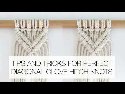 HOW TO MAKE PERFECT DIAGONAL CLOVE HITCH KNOTS | TIPS AND TRICKS | SLOW & STEP BY STEP TUTORIAL