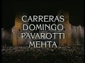 Opening To Carreras Domingo Pavarotti In Concert 1990 VHS True HQ