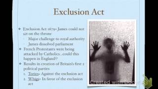 From English Civil War to Glorious Revolution