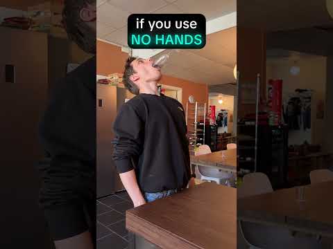 How to assert dominance with only a glass of water #funny #haha #lol