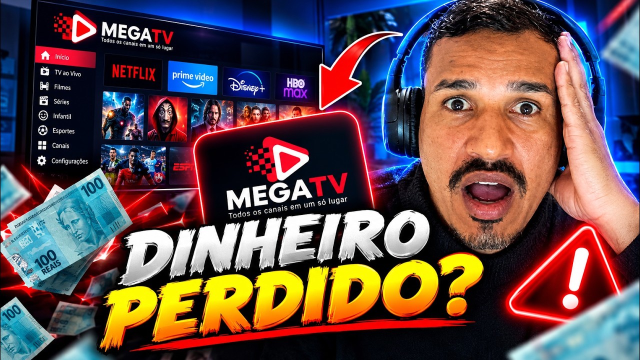 COMPREI JOGUEI DINHEIRO FORA? MEGA TV - COMO FUNCIONA? COMO É VALE A PENA?