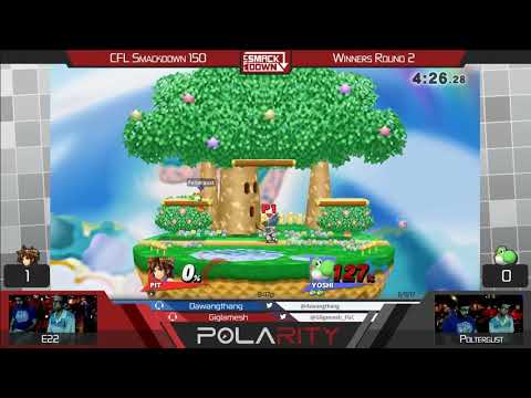 CFL Smackdown 150 WiiU - E22 (Pit) vs Poltergust (Yoshi) - Winners R2