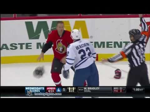 Francois Beauchemin vs Alexei Kovalev Sep 29, 2010