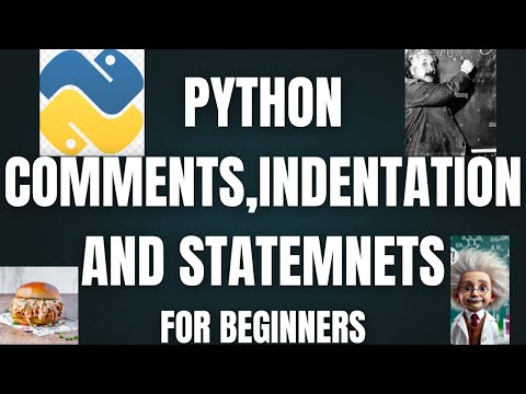 Python Comments Indentation Statements In Hindi Easy Tutorial For Beginners Python