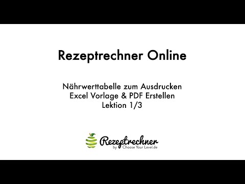 Naehrwerttabelle Zum Ausdrucken 1/3