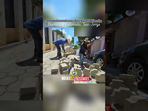 Adoquinado en Barranco Colorado, San Jorge, Zacapa.