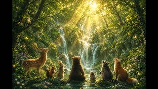 🌿 森の動物たちと眠る癒しの時間 🌙Relaxing Fantasy Forest Ambience for Sleep & Study 