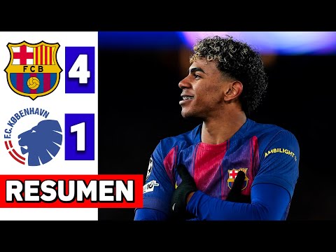 Barcelona vs Copenhague 4-1 Resumen y Goles | Champions League 2025/26