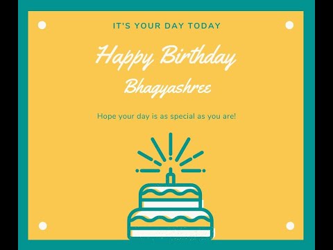 Happy Birthday Bhagyashree  status