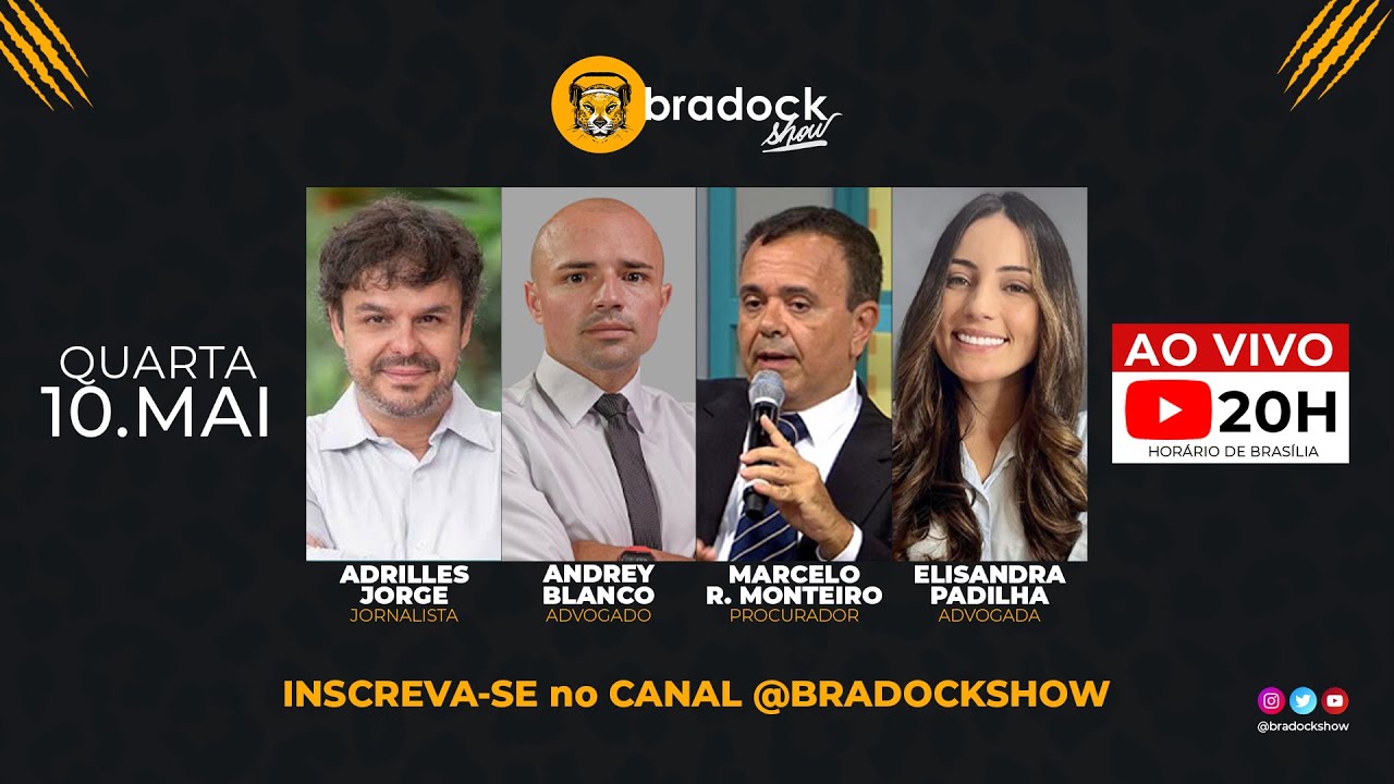 Bradock Show: 10/05/23 - Adrilles Jorge, Andrey Blanco, Marcelo R. Monteiro e Elisandra Padilha.