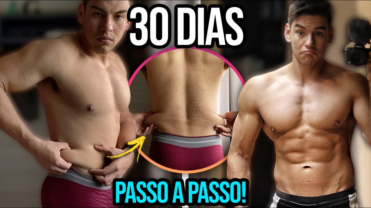 COMO PERDI A BARRIGA E POCHETE EM 30 dias! (Transformação e passo COMPLETO) *natural*