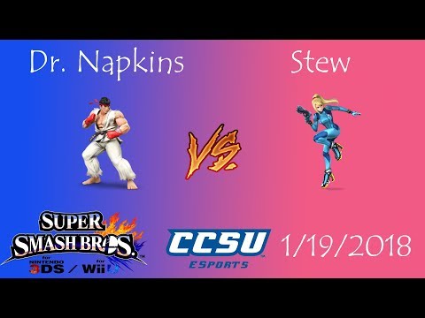 CAN LAN CCSU Smash 4 Tournament - Dr. Napkins (Ryu) vs Stew (Zero Suit Samus)