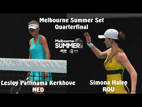 Melbourne Summer Set 2023 | Lesley Pattinama Kerkhove vs Simona Halep | Quarterfinal | AO Tennis 2