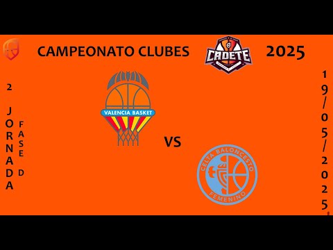 VALENCIA BASKET - CELTA FEMXA ZORKA #3J FD CECF CAMPEONATO CLUBES CADETE 2025 #basket