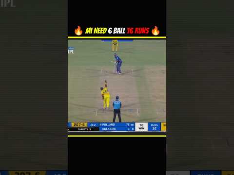 Pollard’s Last-Over Heroics! MI vs CSK 2021 |  Thrilling Finish