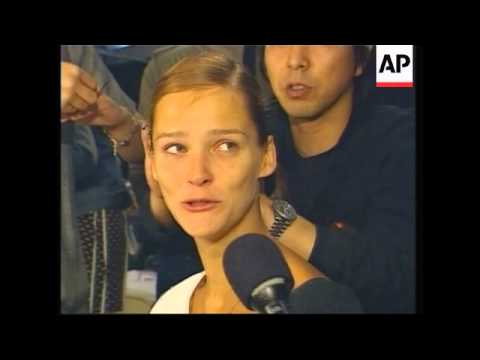 Bill Blass on the catwalk at  New York Fashion Week