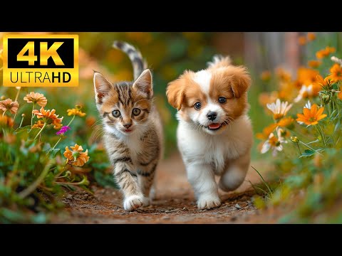 Baby Animals 4K (60 FPS) UHD - A Parade Of Sweetness In Young Animals With Relaxing Music